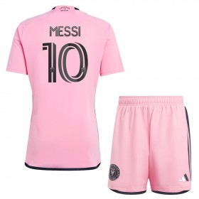 Koszulka Inter Miami CF Messi 10 Dziecięcy Domowe 2024-25 Koszulki Piłkarskie Krótki Rękaw